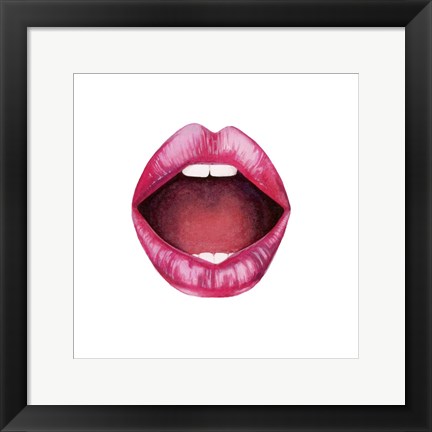 Framed Emotion Lips II Print