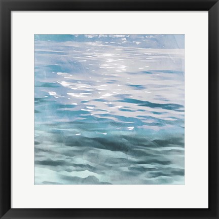 Framed Shimmering Waters I Print