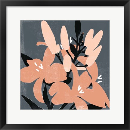 Framed Mod Lilies II Print
