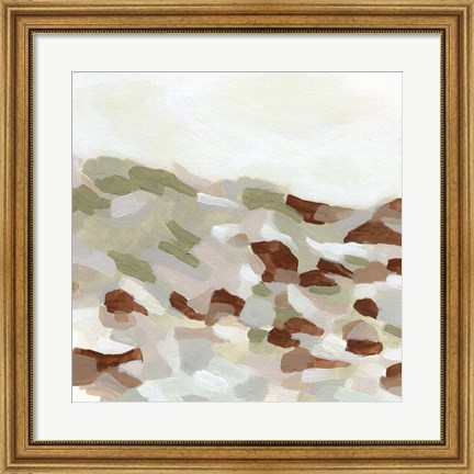 Framed Hillside Mosaic I Print
