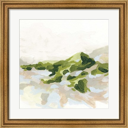Framed Emerald Hills II Print