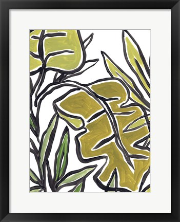 Framed Naive Foliage III Print