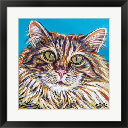 Framed High Society Cat I Print