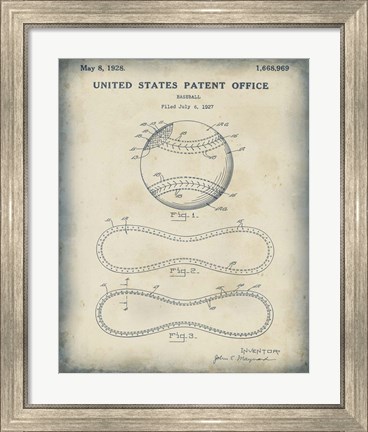 Framed Patented Sport II Print