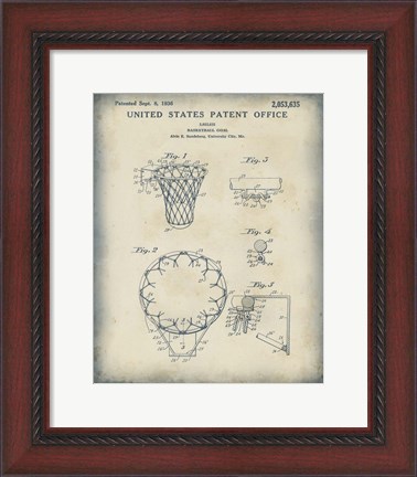 Framed Patented Sport VI Print