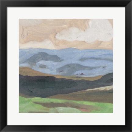 Framed Distant Hills II Print