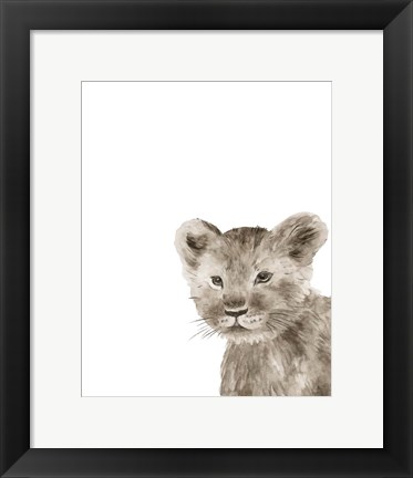 Framed Safari Animal Portraits I Print