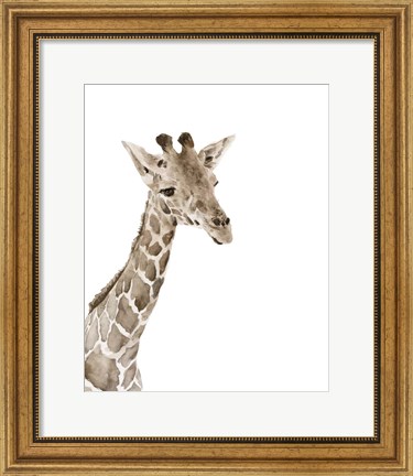 Framed Safari Animal Portraits II Print