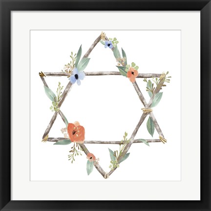 Framed Adorned Star II Print