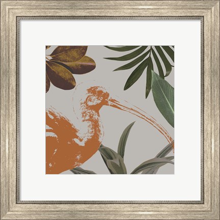 Framed Graphic Tropical Bird VI Print