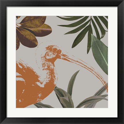 Framed Graphic Tropical Bird VI Print