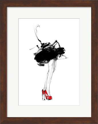 Framed Red Shoes Print