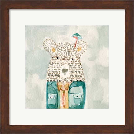 Framed Mr. Bolo Bear Print