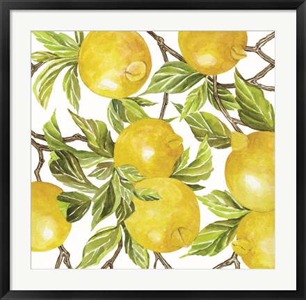 Framed Lemon Square Print