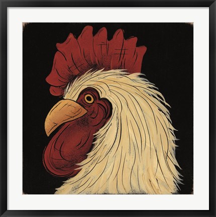 Framed Mr. Rooster Print
