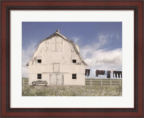 Framed Amish Laundry Print