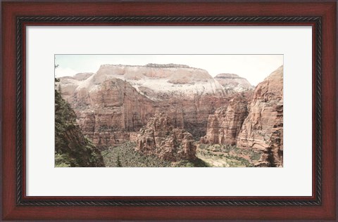 Framed Hiking in Zion Print
