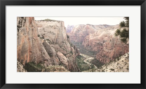 Framed Zion from Above Print