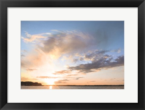 Framed Bayside Sunset I Print