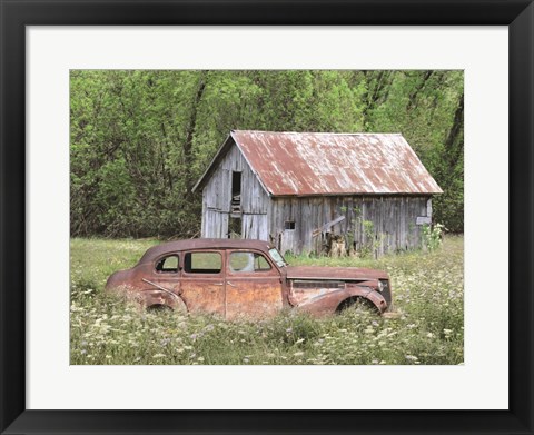Framed Old and Rustic Print