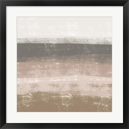 Framed Striped Abstract 2 Print