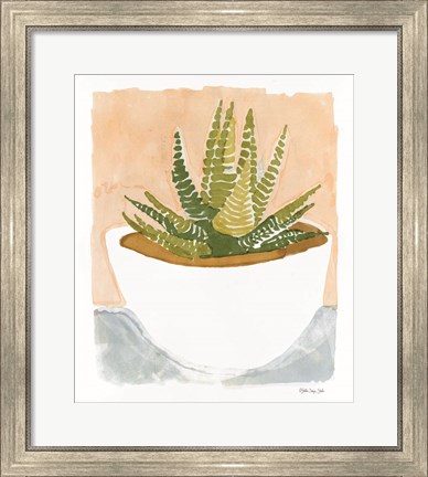 Framed Cacti Bowl Print