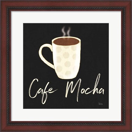 Framed Fresh Coffee Cafe Mocha Print