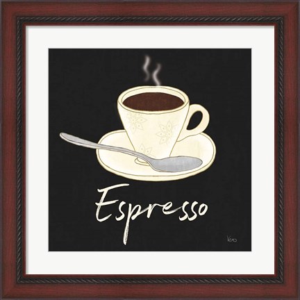 Framed Fresh Coffee Espresso Print