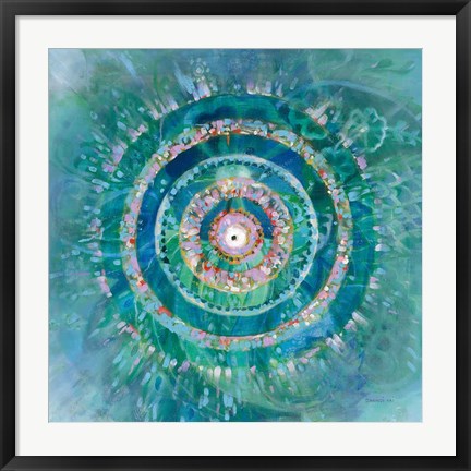 Framed Ocean Mandala Print