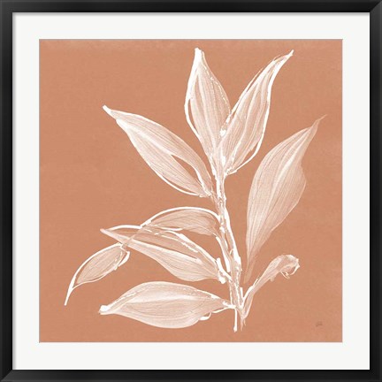 Framed Leaf Study I Pheasant Print