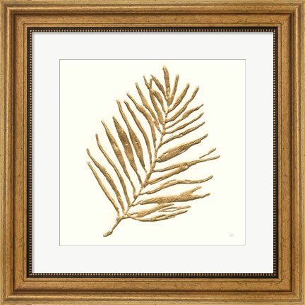 Framed Gilded Palm V Print