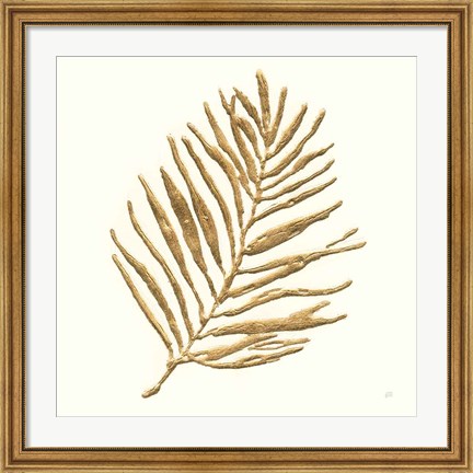 Framed Gilded Palm V Print