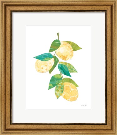 Framed Summer Lemons II Print