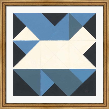 Framed Triangles III Print