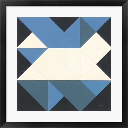 Framed Triangles III Print