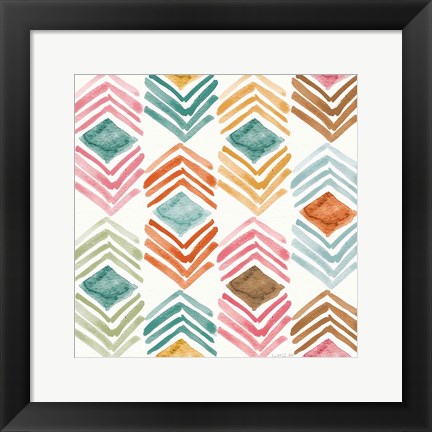 Framed Girlfriends Pattern III Print