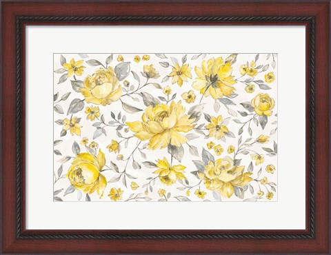 Framed Sunny Roses IV Print