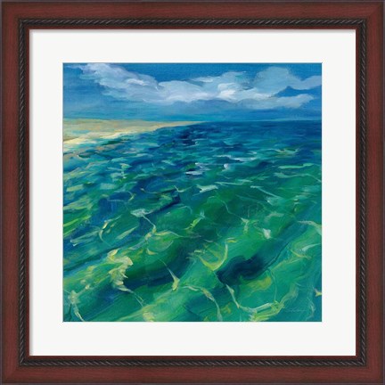 Framed Sunny Sea Reflections Print