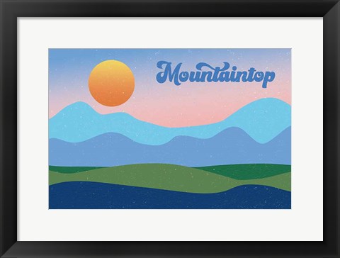 Framed Mountaintop Print