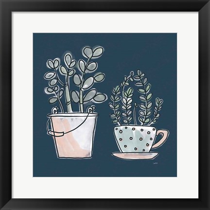 Framed Plants Life IX Print