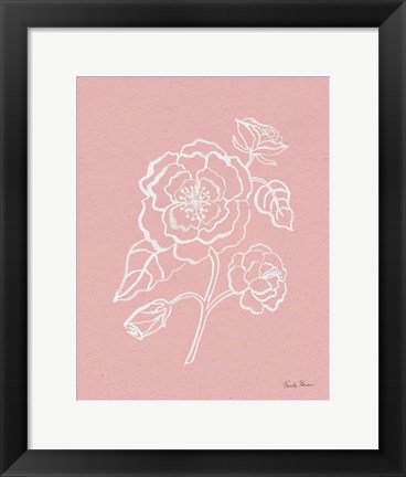 Framed Joyful Peonies IV Pink Print