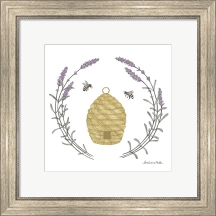 Framed Happy to Bee Home II Yellow Print