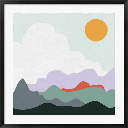 Framed Mountainous I Print