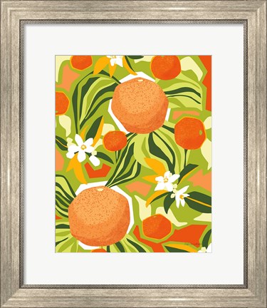 Framed Tangerine Grapefruit Print