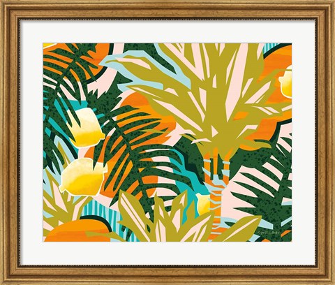 Framed Tropical Coconut Citrus Print