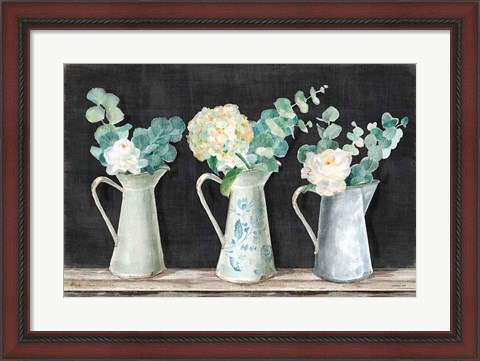 Framed Farmhouse Bouquets Print