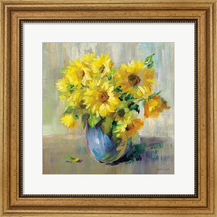 Framed Sunflower Still Life II Print