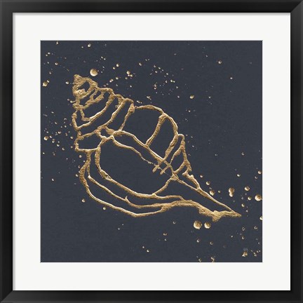 Framed Gold Conch III Print