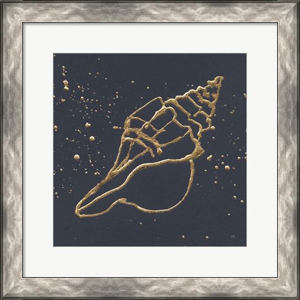 Framed Gold Conch II Print