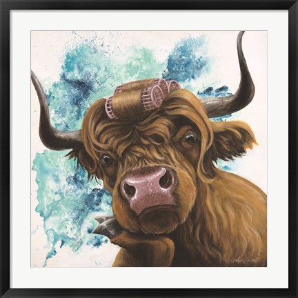 Framed Curley Coo Print